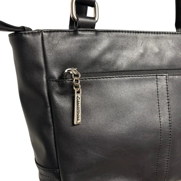Y2K Giani Bernini Black Leather Shoulder Bag - Picture 3 of 6
